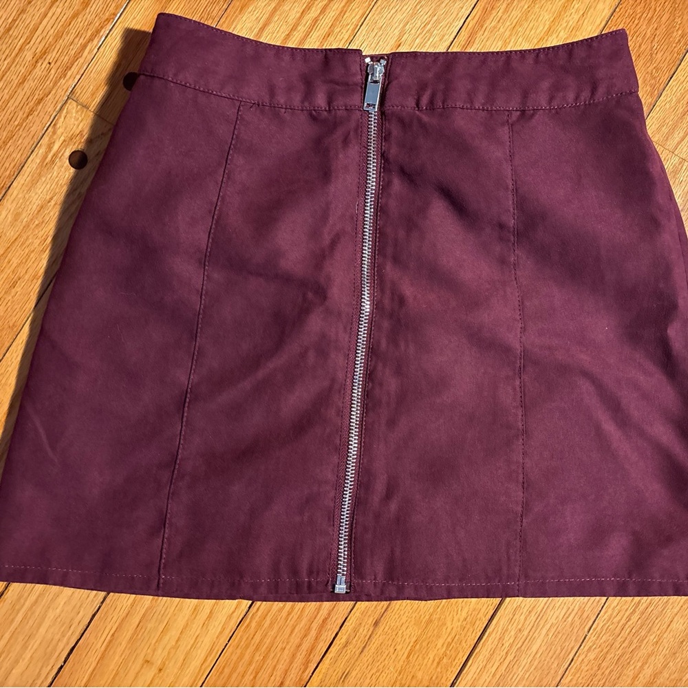 Divided Red A-line Mini Skirt Casual